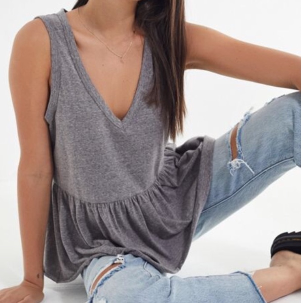 Urban Outfitters V Neck Flowy Tank